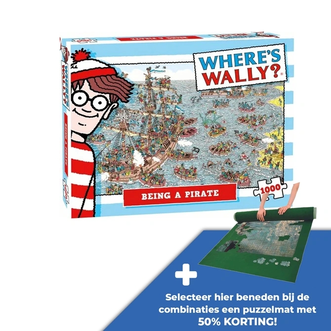 Puzzel wheres wally pirate 1000st - afbeelding 1