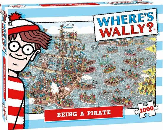 Puzzel wheres wally pirate 1000st - afbeelding 1