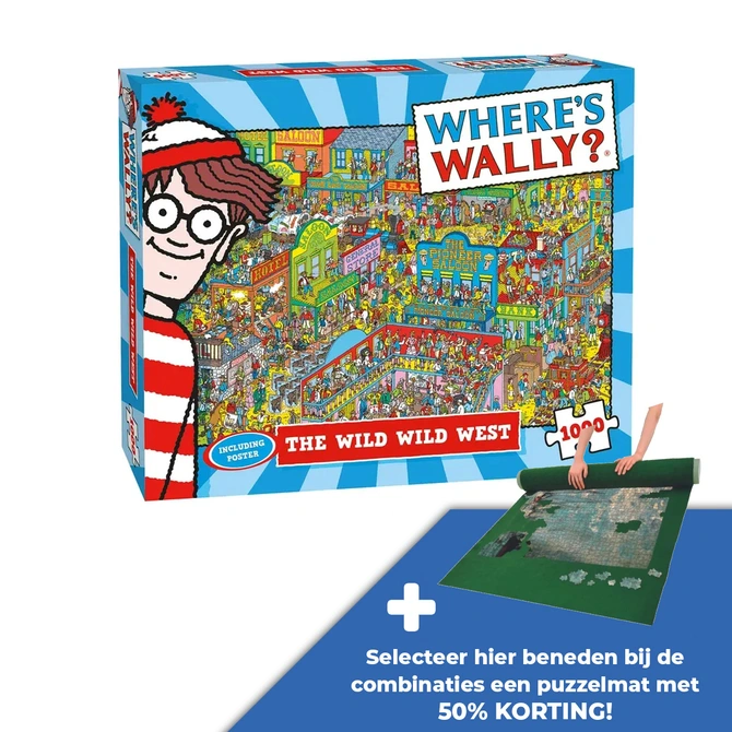 Puzzel wheres wally wildwest 1000st - afbeelding 1