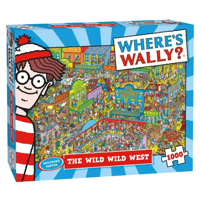 Puzzel wheres wally wildwest 1000st - afbeelding 1