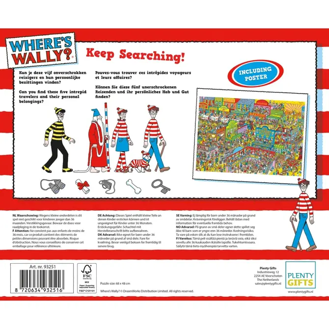 Puzzel wheres wally wildwest 1000st - afbeelding 3