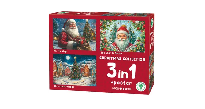 Puzzel xms christmas collection 3x1000st, Plenty gifts, tuincentrumoutlet.com