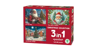 Puzzel xms christmas collection 3x1000st, Plenty gifts, tuincentrumoutlet.com