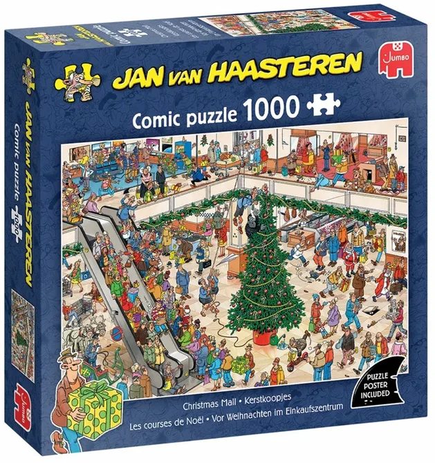 Puzzel xms jvh christmas mall 1000 - afbeelding 1