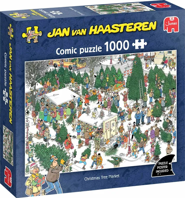 Puzzel xms jvh cms tree market 1000st, Jan van Haasteren, tuincentrumoutlet.com
