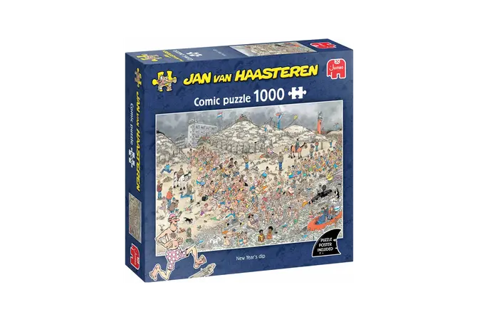 Puzzel xms jvh new years dip 1000st, Jan van Haasteren, tuincentrumoutlet.com