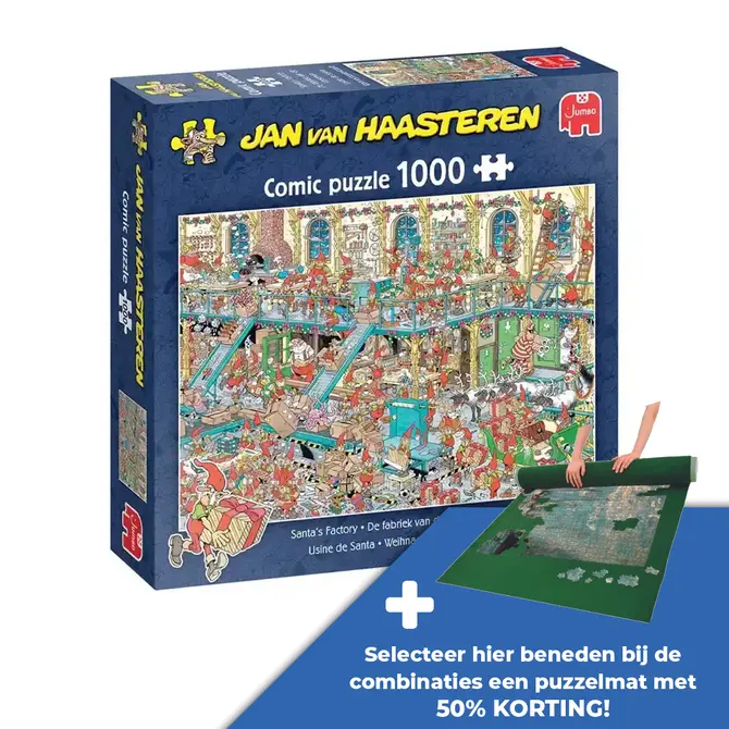 Puzzel xms jvh santas factory 1000 - afbeelding 1
