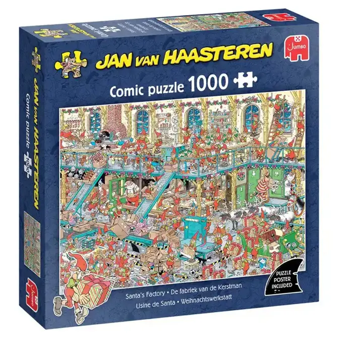 Puzzel xms jvh santas factory 1000 - afbeelding 1