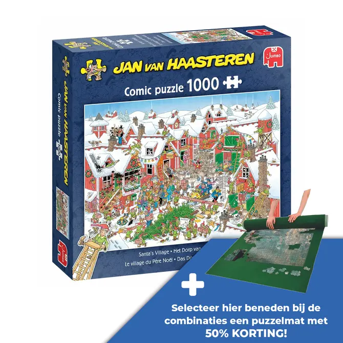 Puzzel xms jvh santas village 1000 - afbeelding 1