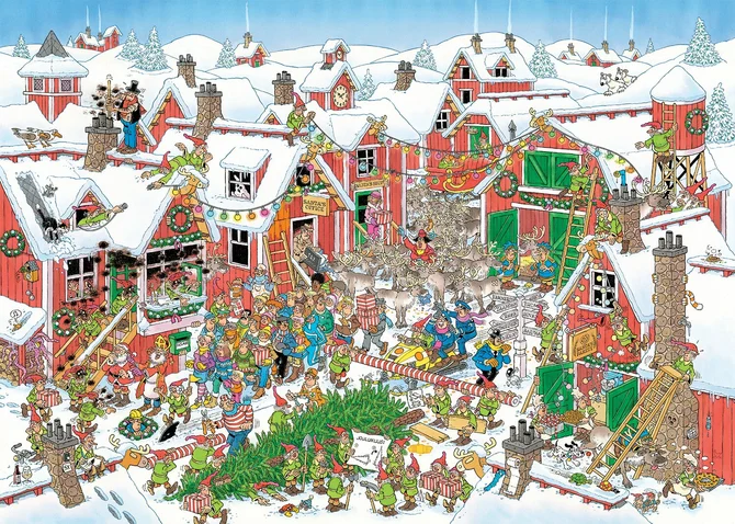 Puzzel xms jvh santas village 1000 - afbeelding 3