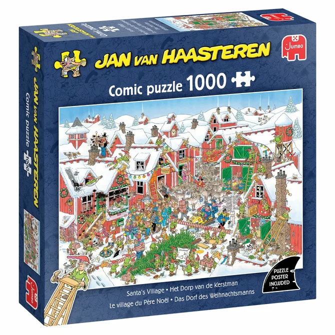 Puzzel xms jvh santas village 1000 - afbeelding 1