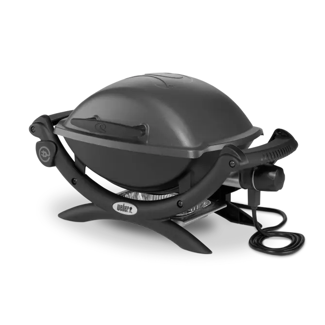 Weber® Q1400 dark grey - zijkant - tuincentrumoutlet.com 