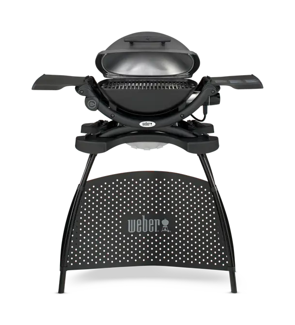 Weber Q1400 met stand - open - tuincentrumoutlet.com