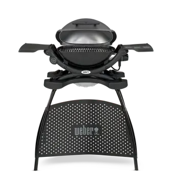 Weber Q1400 met stand - open - tuincentrumoutlet.com