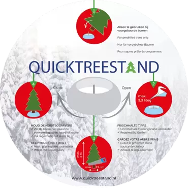 Quicktreestand kunststof 32cm antraciet, Brinkman, www.tuincentrumoutlet.com