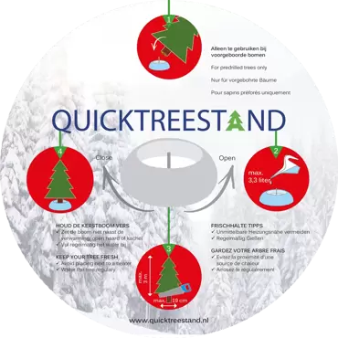 Quicktreestand metaal Goud hamerslag, Quicktreestand, tuincentrumoutlet.com