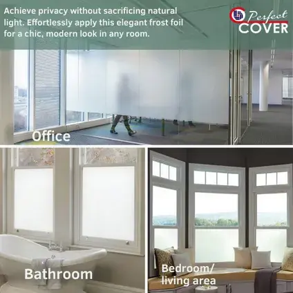 Raamfolie Anti-Inkijk Statisch Melkglas – Zonwerend & Isolerend – 120x300 cm locaties, verbo, tuincentrumoutlet.com