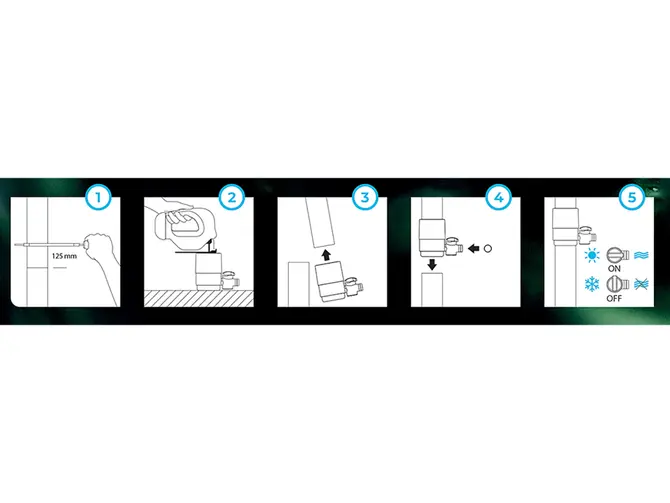 Rain collector with tap RCANS11 Arves - licht grijs uitleg, Vita, tuincentrumoutlet.com