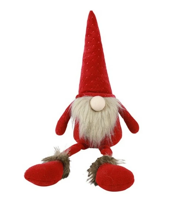 Randzitter kabouter Tomte L rood - tuincentrumoutlet.com