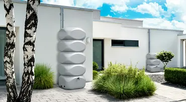 Regenton Gubo 1000 liter grijs sfeer, Vita tuinmeubelen, tuincentrumoutlet.com