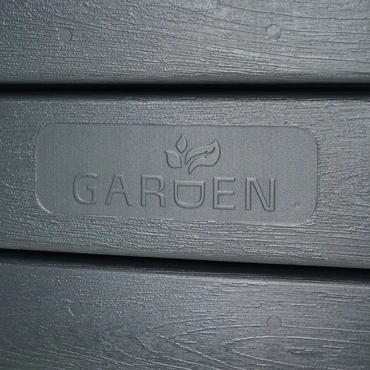 Regenton muurtank 276 liter grijs detail, Hyma Garden, tuincentrumoutlet
