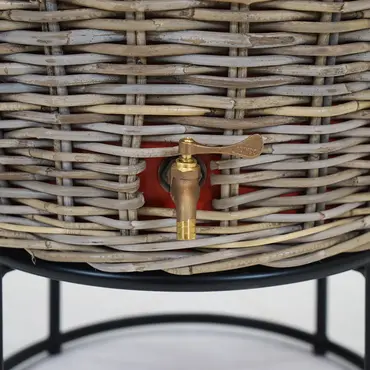 Regenton rotan 200l d70h125cm boven, Van der Leeden, tuincentrumoutlet.com