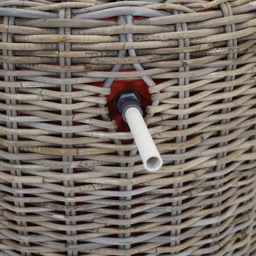 Regenton rotan 200l d70h125cm detail, Van der Leeden, tuincentrumoutlet.com