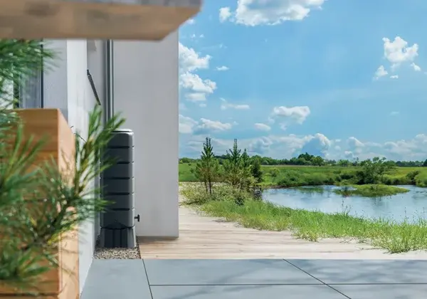 Regenton Tenso 120 liter antraciet sfeer, Meuwissen Agro, Tuincentrumoutlet