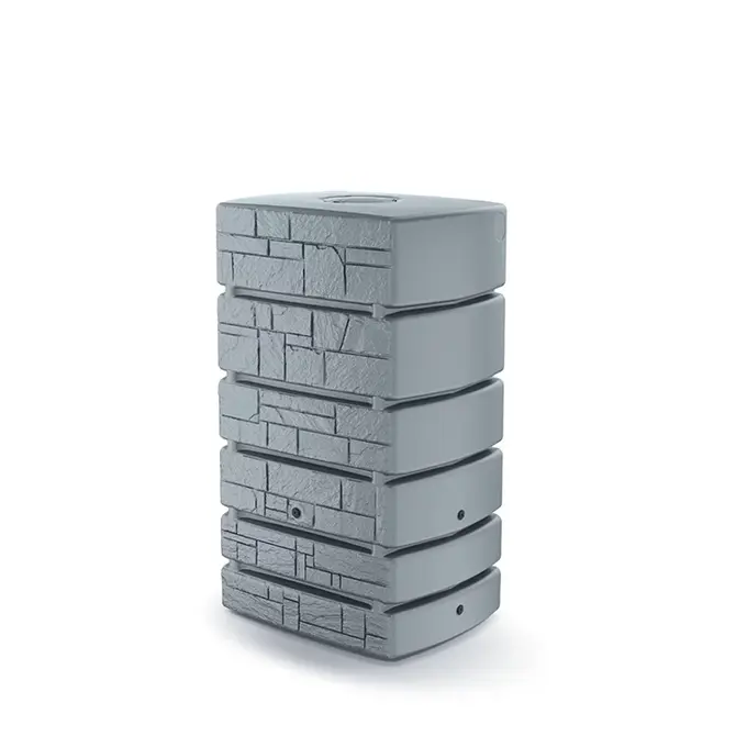 Regenton Tower Stone 500 liter grijs, Vita, tuincentrumoutlet.com