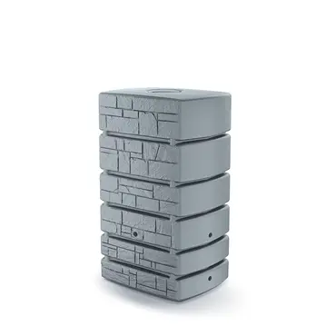 Regenton Tower Stone 500 liter grijs, Vita, tuincentrumoutlet.com