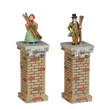 Reizigers 2 stuks - l2xw2xh7,5cm, Luville Efteling, tuincentrumoutlet.com