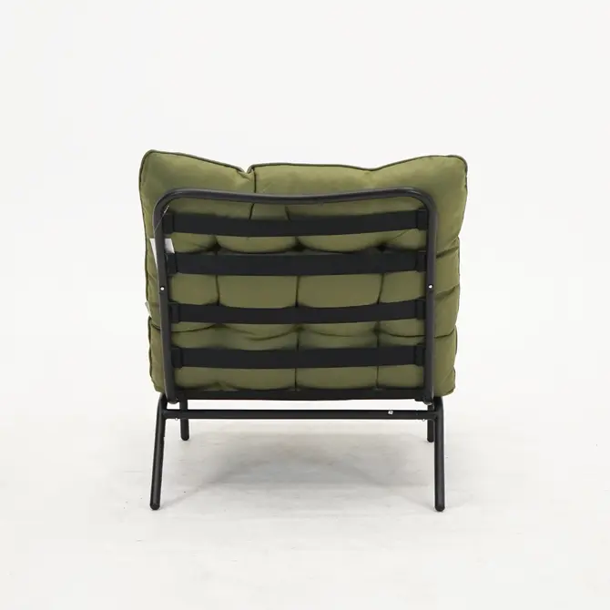 Relax stoel zenzi olive achterkant, Lesli Living, tuincentrumoutlet.com