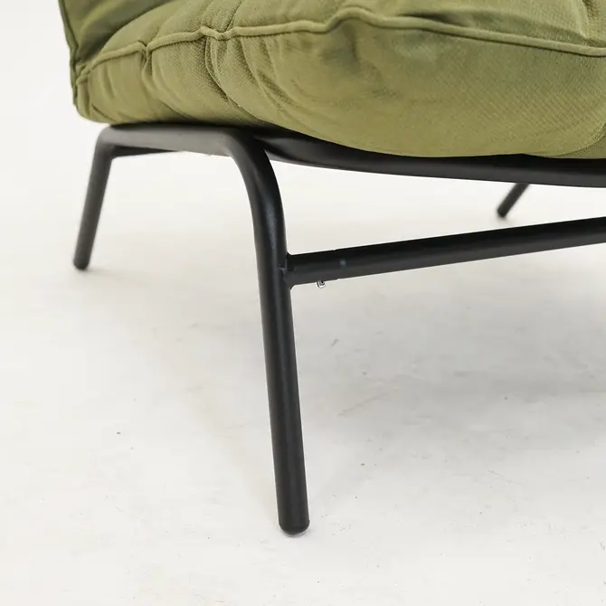 Relax stoel zenzi olive detail, Lesli Living, tuincentrumoutlet.com