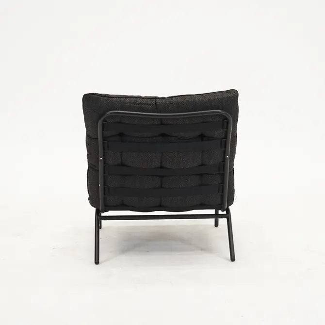 Relax stoel zenzi zwart achterkant, Lesli Living, tuincentrumoutlet.com