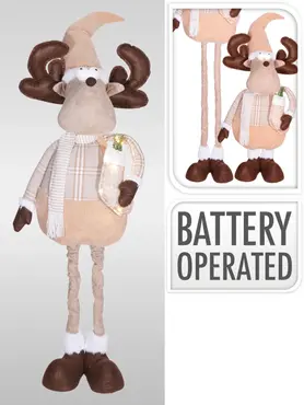 RENDIER 190CM LED LICHT BRUIN, Koopman, tuincentrumoutlet.com