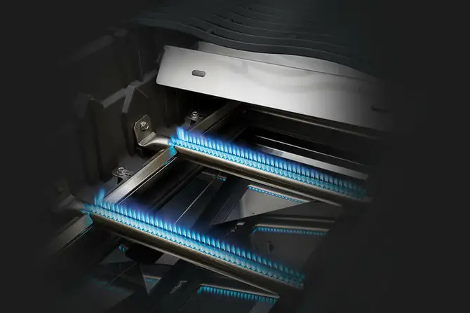 Rogue 365 matte black LPG branders, Napoleon, Tuincentrumoutlet.com