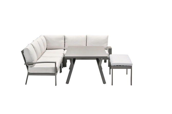 Rondo LD set 6-delig zand zijkant, Garden Impressions, tuincentrumoutlet.com