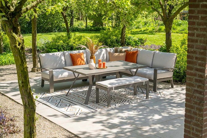 Rondo LD set 6-delig zand sfeer, Garden Impressions, tuincentrumoutlet.com