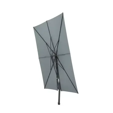 Saint tropez 355x300 grijs met verrijdbare 120kg voet parasol gekanteld, Madison, tuincentrumoutlet