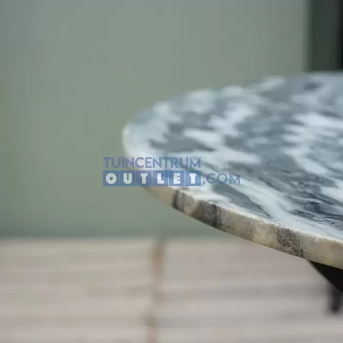 Salontafel rond marmer grijs antique detail 1, Moods, tuincentrumoutlet