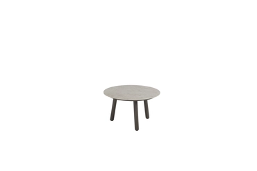 Salute coffee table ceramic oyster mocca round 60 cm ø (h35), 4SO, tuincentrumoutlet.com