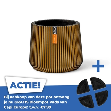 Sandbag groove d10h9cm zwart goud