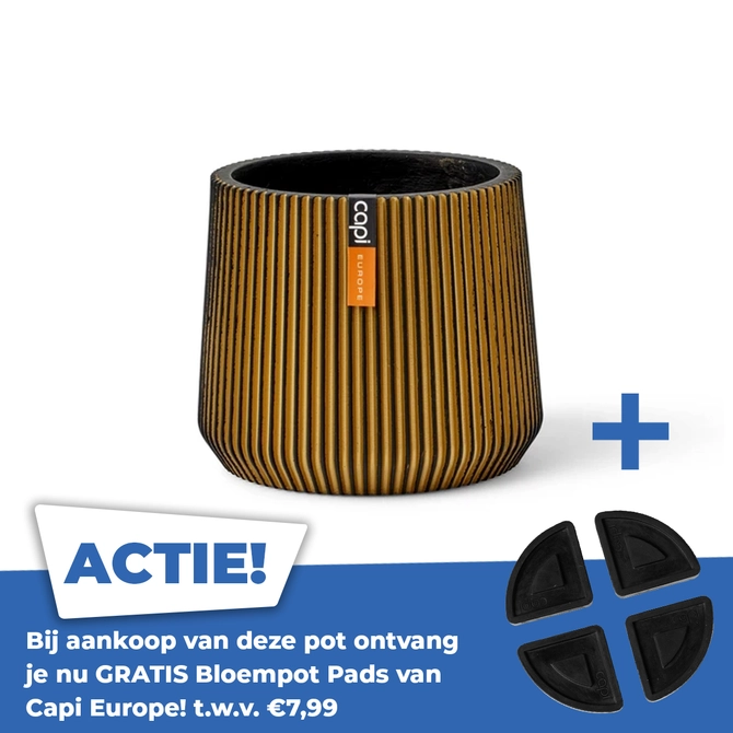 Sandbag groove d20h17cm zwart goud - afbeelding 1