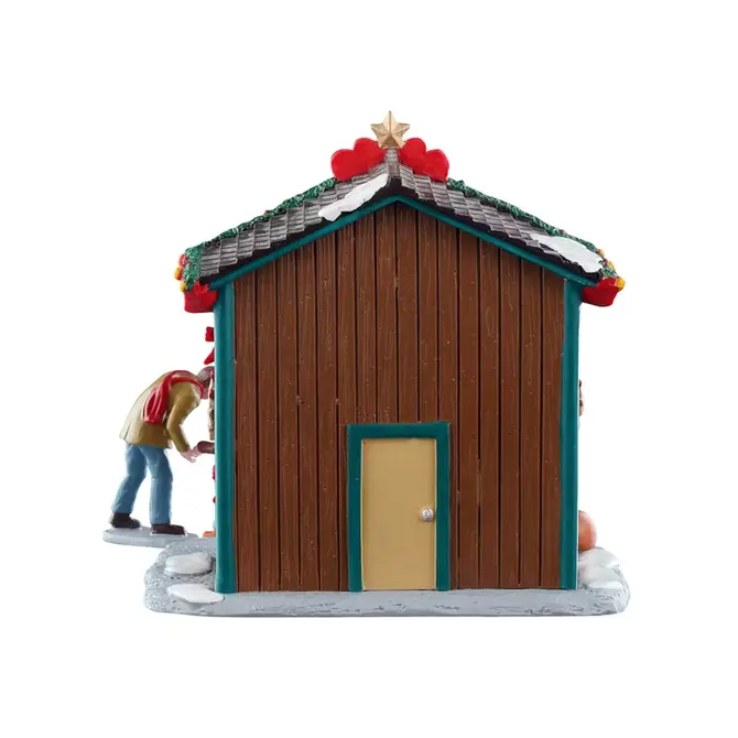 Santas workshop toys achterkant, Lemax, tuincentrumoutlet.com