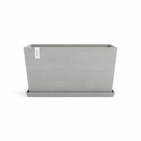 Saucer Paris 100 Witgrijs met pot, Ecopots, Tuincentrumoutlet.com