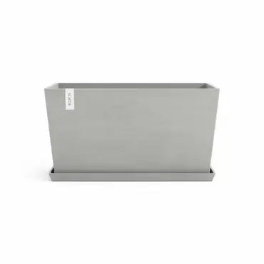 Saucer Paris 100 Witgrijs met pot, Ecopots, Tuincentrumoutlet.com