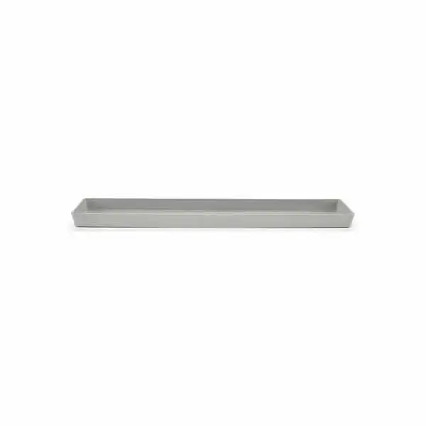Saucer Rectangular 80 Witgrijs, Ecopots, Tuincentrumoutlet.com