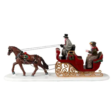 Scenic sleigh ride zijkant, Lemax Europe, tuincentrumoutlet