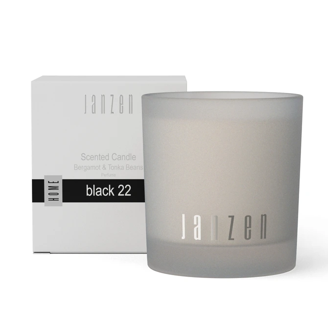 Scented Candle Black 22 vooraanzicht, Janzen , Tuincentrumoutlet.nl