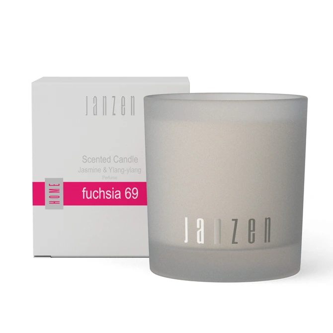 Scented Candle Fuchsia 69 vooraanzicht , Janzen, Tuincentrumoutlet.nl